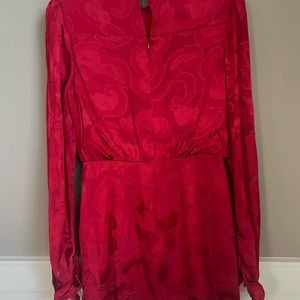 Saloni Rina Silk print dress